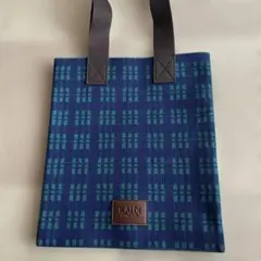 ＫＡＬＤＩチェック柄 トートバッグ ネイビー✖️グリーン