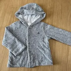 GAP フード付きパーカー 0-18ヶ月 グレー