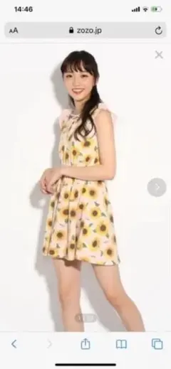 ピンクラテ　ワンピース　M