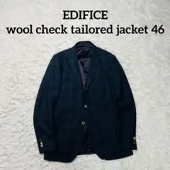EDIFICE wool tailored jacket Black Watch