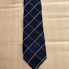 ほ*し様 ネイビー チェック柄 ネクタイ