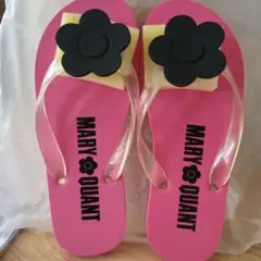 MARY QUANT ピンクビーチサンダル バックもSET ノベルティのサムネイル