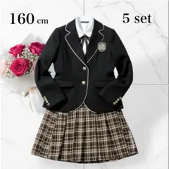 美品✨160 卒業式 女の子 5点セット キッズフォーマルセレモニー 卒服