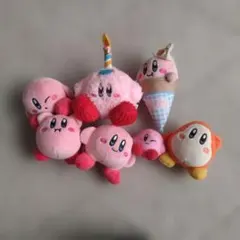 星のカービィ ハッピーセットのおまけ含むぬいぐるみ7体