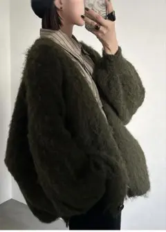 Cft. mokemoke cardigan オリーブ