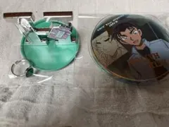 usj 服部平次　コレクタブルリング&スタンドセット　缶バッジ