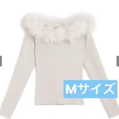 ファーオフショルダーニットトップス[an1271]