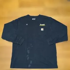 【古着】Carhartt ポケットロンT 企業ロゴ カーハー