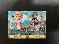 ワンピース カードゲーム ナミ ニコ・ロビン セット ワンピーベリーマッチ ① ワンピース データカードダス ワンピーベリーマッチ ナミ ロビン 3