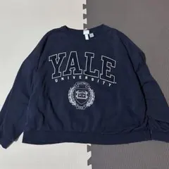 H＆M Yale University オーバーサイズスウェット ネイビー