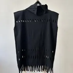 me issey miyake ノースリーブシャツ タンクトップ黒 - メルカリ