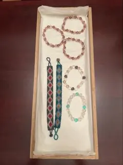 ビーズブレスレット6点セット　メキシコハンドメイド