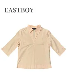 【イーストボーイ】5分袖シャツ 9号/サーモンピンク/トップス