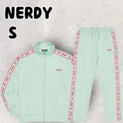 新品未使用 NERDY ノルディ セットアップ プリントロゴ ミント Sサイズのサムネイル