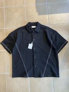 CULLNI 25SS ダブルサテン バイカラー ショートスリーブ シャツ 2