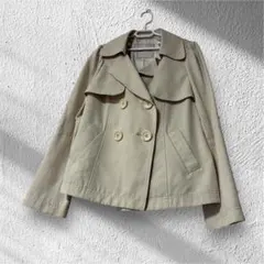 【美品】アプワイザーリッシェ ベージュ テーラードジャケット クロップド丈