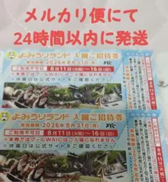 よみうりランド 入園ご招待券 のりもの券付 2枚セットのサムネイル