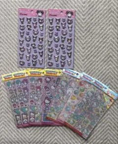 【レア柄】サンリオ　ぷくぷくシール　ハローキティ　キラッとシール　9枚セット