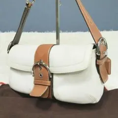 COACH 9248 コーチ ソーホー レザー ワンショルダーバッグ アイボリー