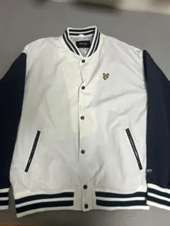 LYLE & SCOTT ナイロンスタジャン ホワイト Lサイズ