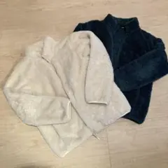 UNIQLO フリースジャケット 150cm 2色セット