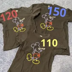 UNIQLO ミッキーマウス Tシャツ 150 110 120 セット