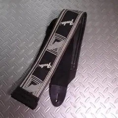 Fender ギターストラップ ブラック/ホワイト