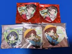 うらたぬき そまうさ そらまふうらさか ハート缶バッジ まとめ売り ばんそうこう そらまふうらさか 缶バッジ うらたぬき ハート バレンタイン そまうさ