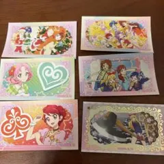 【アイカツ】ラブレッツ　LOVELETS おまけシールド　星宮いちご　他　6枚