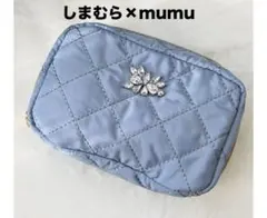しまむら×mumu ビジュー付きポーチ