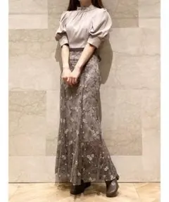 SNIDEL 3pieceジョーゼットレースワンピース