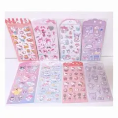 モ*ナ様 【正規品】サンリオキャラクターズ ジュエルマシュマロステッカー 8点セ