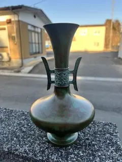 ボヘミヤガラス 青色ガラス花瓶 リキュール酒空瓶 リメイク - メルカリ