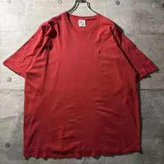 90s NIKE メキシコ製 ワンポイントスウッシュTシャツ XXL 赤
