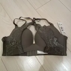 グレー レースブラジャー B75