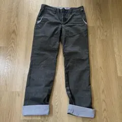 メンズ THE SHOP TKグレー 裾裏ストライプのサムネイル