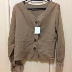 【お値下げしました】イング 長袖 ブラウス ブラウン タグ付き 新品未使用品