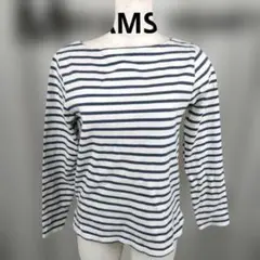 ビームスハート　長袖　Ｔシャツ　ボーダー＜M> カットソー　白×ネイビー 321のサムネイル
