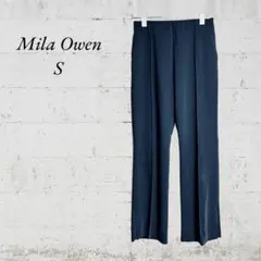 【Mila Owenミラオーウェン】【S】スラックスパンツ　ブラック　ビジネス