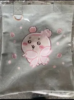 ちいかわ 古本屋 さくらのようせいのデニムトートバッグ ステッカー