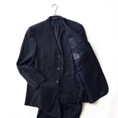 ブルックスブラザーズ スーツ セットアップ ネイビー ストライプ XL 38