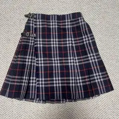 BURBERRYS 巻きスカート 120 チェック ネイビー