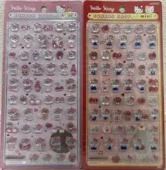 【正規品】ボンボンドロップシール mini キティ 赤 ピンク