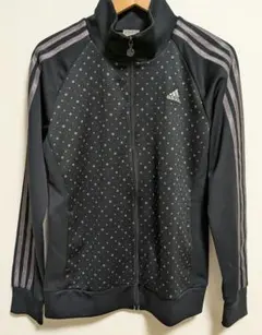 adidas ドット柄ジャージ Lサイズ ブラック レディース