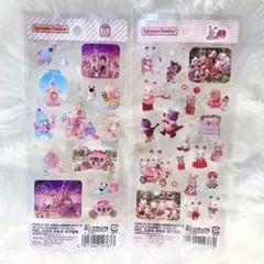 シルバニアファミリー クリアシール ステッカー 2枚セット