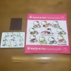 ハローキティ　新幹線　パズル　ハンカチ？