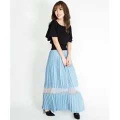 【値下げ】eimy istoire 新品未使用 シアープリーツスカート