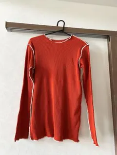 【&her】アンドハー L/Sメロウカットソー オレンジ