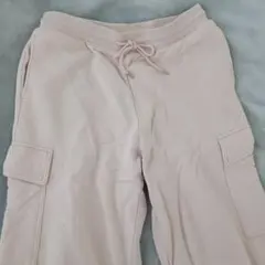 UNIQLO スウェットカーゴパンツ　薄ピンク　 Lサイズ