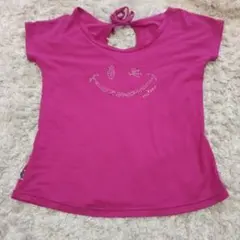 【極美品】MIKANO Tシャツ ピンク　ミカノミカランセ　ニコちゃんのサムネイル